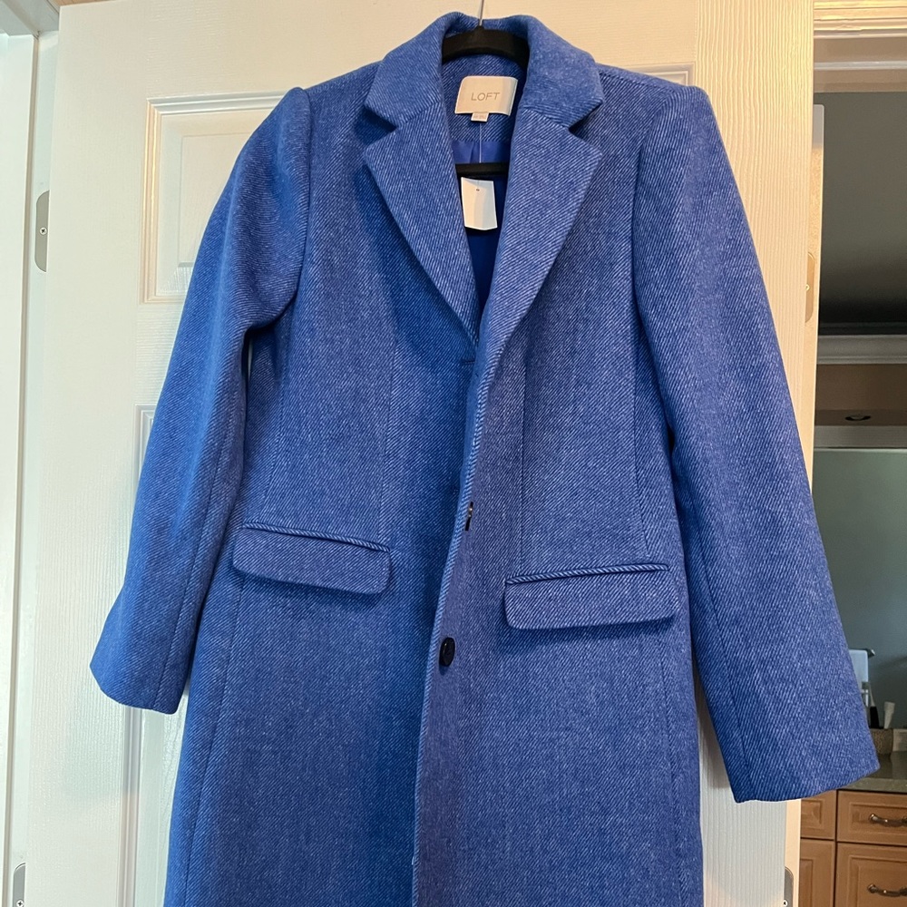LOFT XXS Blue long coat